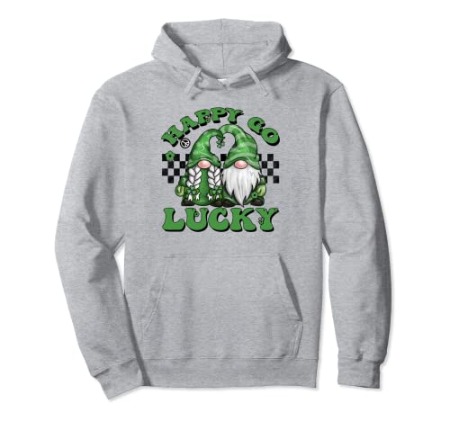 Gnomes Groovy St Patrick Happy Go Lucky Sweat à Capuche