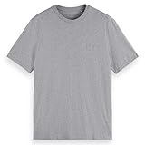 Encolure Scotch & Soda T-Shirt Essential Logo pour Homme, Gris, XL