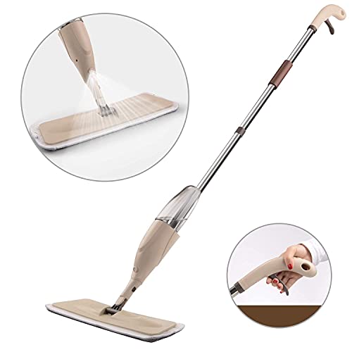 Image of Healthy Spray Mop - Floor Mop with Removable Washable Cleaning Pad and Integrated Water Spray Mechanism (Multicolor)