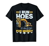Obtén este diseño de excavadora con texto en inglés "I Run Hoes For Money Excavator". Ropa muy divertida, sarcástica y especial para trabajadores en máquinas pesadas. Para jóvenes fans y trabajadores de la construcción de excavadoras y máquinas de excavación. Para trabajadores callejeros o amantes de la tecnología.
