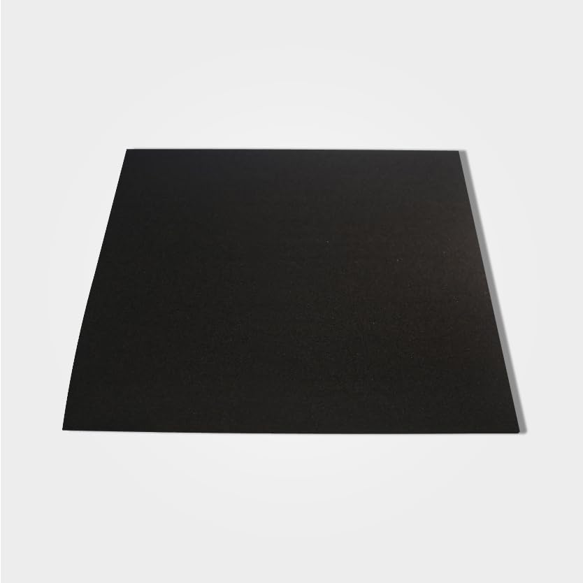 MCW Insulation Gym Floor Protection Mat 60x60cm Heavy Duty Rubber Crumb Tile for Impact Absorption Noise Reduction Anti-Vibration Non-Slip Surface Recycled Material Ideal for Home & Commercial Gyms