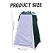 Xoeryoy Pop-Up Changing Tent Water & Sun Proof 170T Foldable 47x47x75 Shower Tent with Inner Pocket, Zippered Portable for Camping