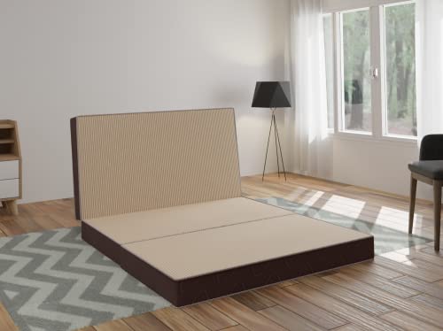 Image of Comforto Folding 4-Inch Double Size Foam Mattress (72 x 48 x 4 Inches, Beige)