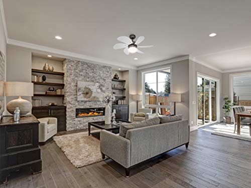 Bestron Plafondventilator met Lamp, Ø 75 Cm, 50 W, Esdoorn/Wit, DC30T, Esdoorn/Wit - Image 4