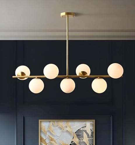 Image of Wall Lamp Chandelier Pendant Light, Home Decor for Bedroom, Living Room, Hallway, Cafe, Hotel, Restaurant (7 Light White Hanging LAMP with LED Bulb Pack of 1)
