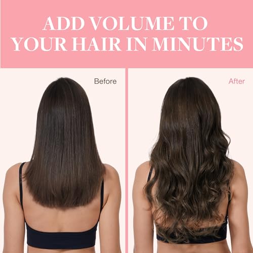Image of GOO GOO Clip in Hair Extensions Real Human Hair, Remy Human Hair Extensions Clip ins for Women, Natural Human Hair, 20inch 120g 7Pcs, 2A Light Brown