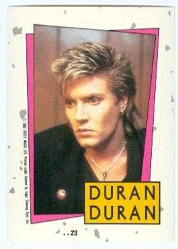 Simon LeBon trading card sticker Duran Duran 1985 Topps #23 Hungry Like The Wolf