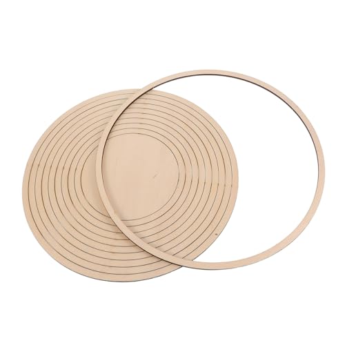 Outils de poterie en bois WOONEKY : 11 rails concentriques pour coupe précise de l'argile