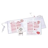 Secure Long Term Bed & Chair Sensor Pad Alarm Set for Fall & Wandering Prevention - Includes Long Term Antimicrobial Bed and Chair Pads - 80-120 dB Patient Alarm Monitor - Batteries Included