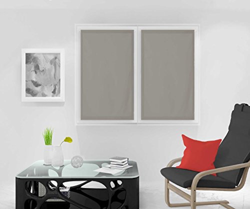 DOLLY pair of brise-bise curtains 90 x 120 cm, taupe, Ivory, W 35.4" x L 47.2" (1 Panels)