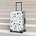 JBYJBX Terrazzo Marble Pastel Print Suitcase Cover Luggage Protector Washable Elastic Fashionable Travel Gear Cover