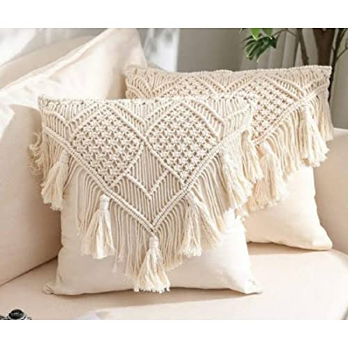 macrame floor cushion