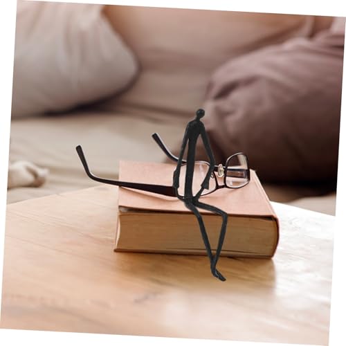 Sculpture fer forgé abstraite pour déco bureau design moderne noir - 6