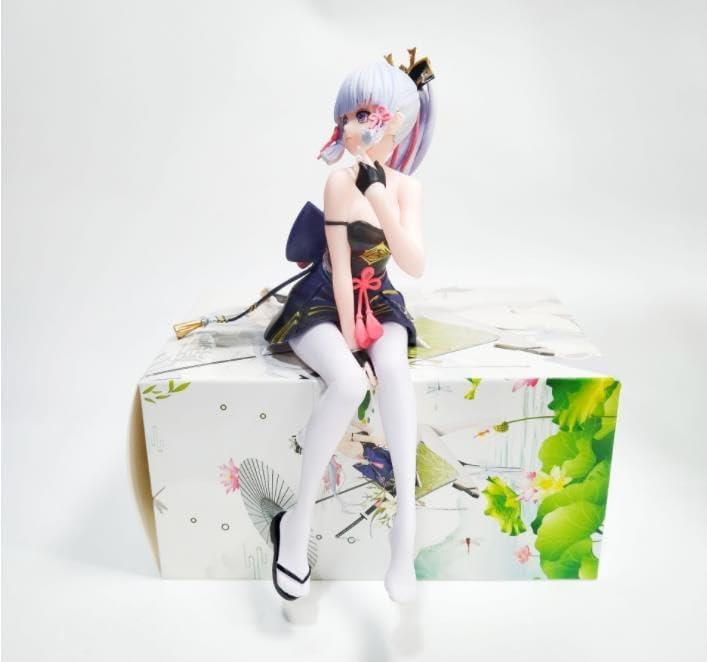 Miniatura 5 de XAGVHIM Figura de tapón de fideos Genshin Impact Kamisato Ayaka Girl Estatua Figura de acción Colección de personaje de animación con caja al por