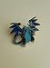 Pokemon Trading Card Game XY BREAK Through Mega Charizard X Blue Limited Edition Collector Pin / League Badge (1.75 Inch)