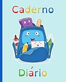Caderno Diário Mochila: Caderno Pautado, Interior com linhas Cinzentas e Brancas, Especial para Disléxicos (Dyslexic Friendly), 7,5'' X 9'' (dimensões ... 70 Páginas de Redação (Portuguese Edition)