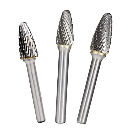 Limes rotatives double coupe 6mm anti vibration pour fraisage de precision du bois