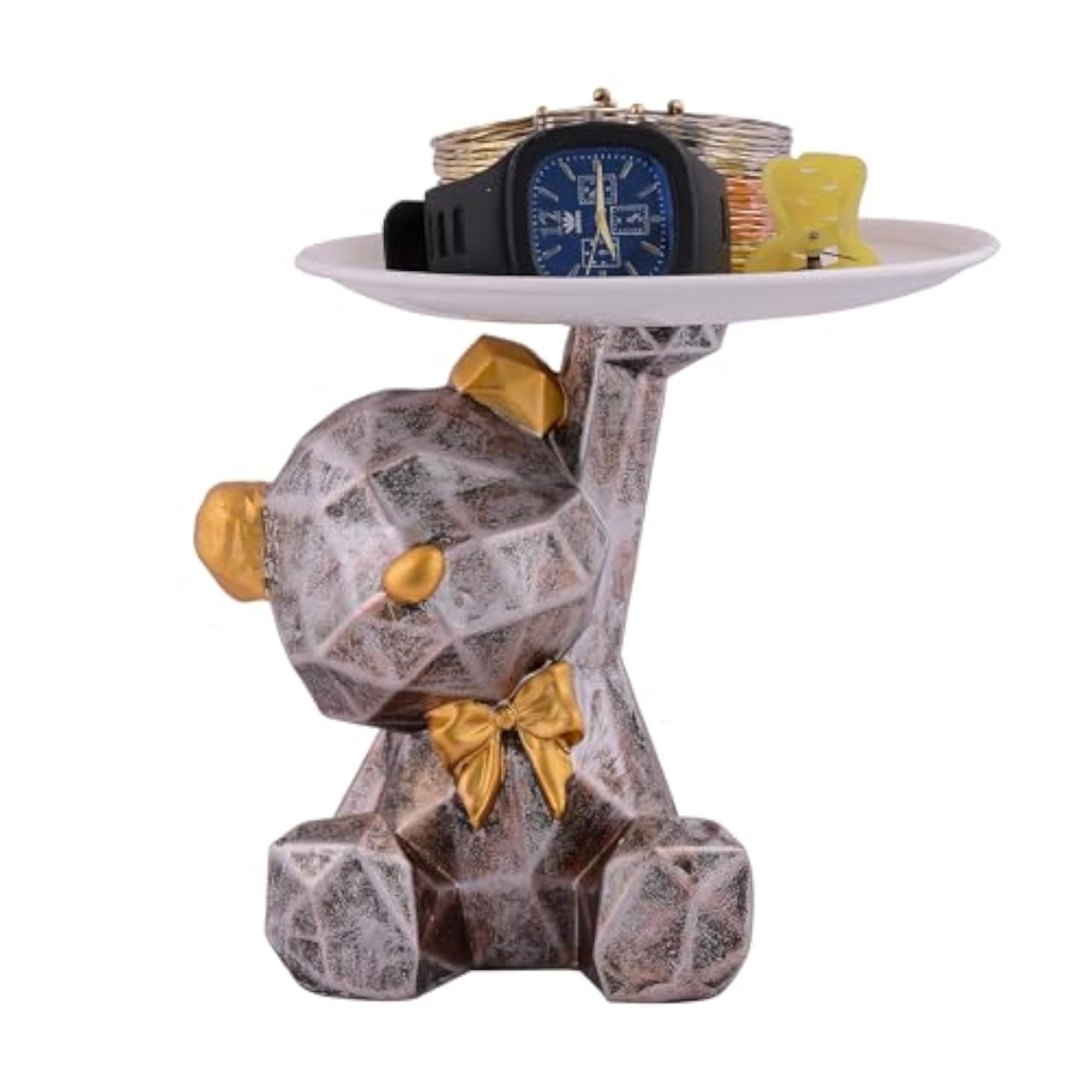Unique Look Teddy Cum Serving Platter