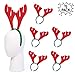 Produktbild 15 Rentiergeweih Weihnachten Stirnbänder - Festliche Kostüm Kopfbedeckung für Weihnachtsfeiern - ideales Verkleidungszubehör, Ergänzung zu den Festlichkeiten