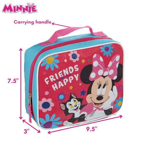 Disney Minnie Backpack for Girls with Lunch Box | Minnie Blue Backpack for School and Reusable Lunch Bag4