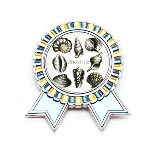 Broche illustration festonnée pour sublimer votre veste en métal M