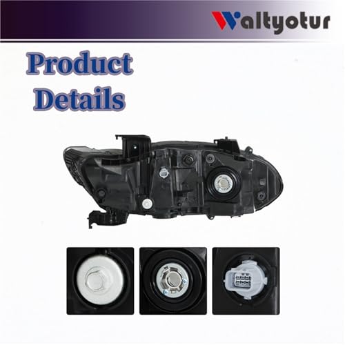 waltyotur Left Driver Side Headlight Assembly Replacement for Accord 2018 2019 2020 Headlight Assembly Replacement for 33150-TVA-A01 HO2502187 by waltyotur - Image 5