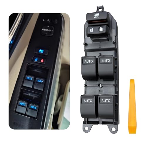84820-06070 Window Switch,Ice Blue Backlight &amp; 4-Key Auto Up/Down