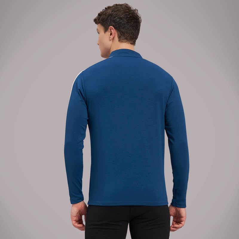 Image of ATICX Polyester Full Sleeve Compression High Turtle Neck Sports Jersey T Shirt for Men - Quick Dry Fit Gym Workout Top for Running, Swimming, Training, Cycling, Football, Badminton
