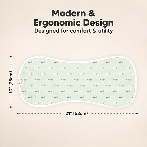 KeaBabies 5-Pack Muslin Baby Burp Cloths and 8-Pack Baby Bibs for Girls & Boys - White Cotton Burp Cloth - Teething Baby Bibs for Boy, Girl2