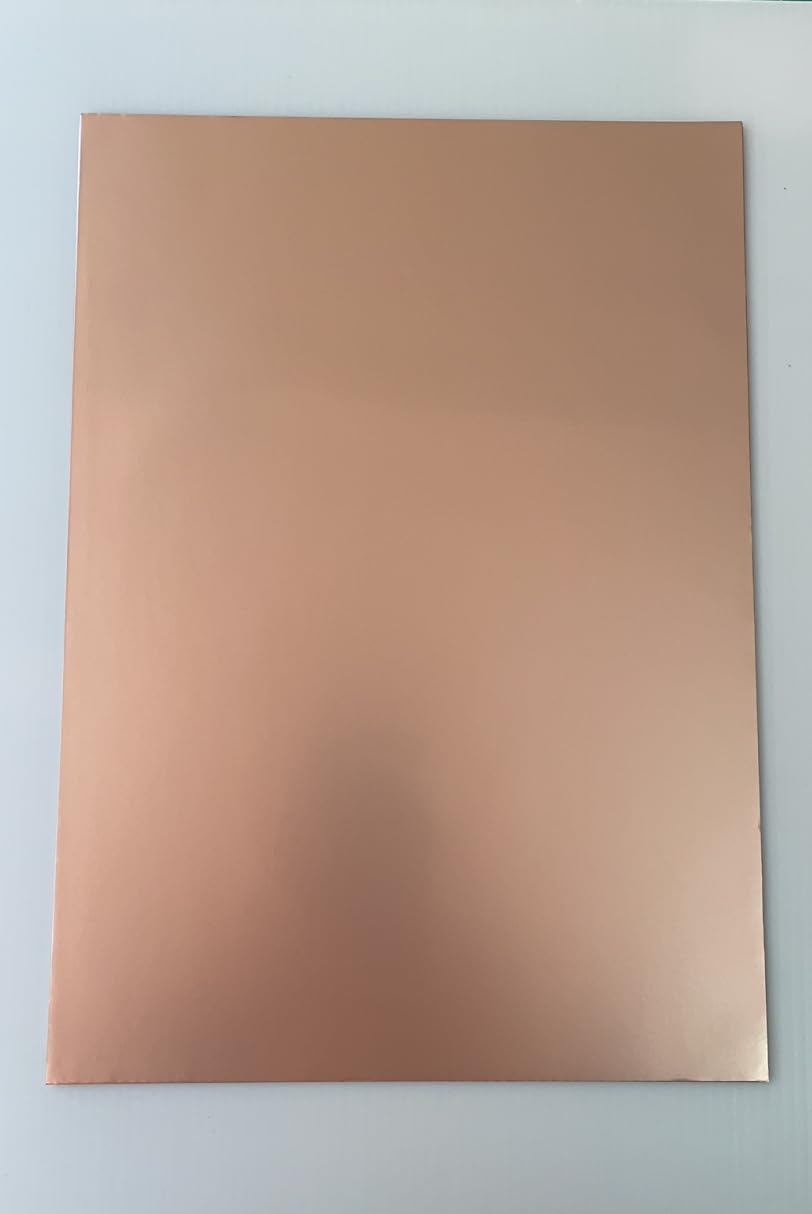 High Precison RA Copper Foil (9μm x A4 Paper Size) with High Purity, Superb Electrical and Thermal Conductivity, Excellent Shielding of Electrical and Magnetic Signals - Cut to Size(10)