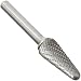 Walter 01V032 Tungsten Carbide Finishing Bur - 1/2 in. X 11/8 in. Double Cut Cone Bur with 1/4 in. Shank, Vibration Free. Cutting Tools