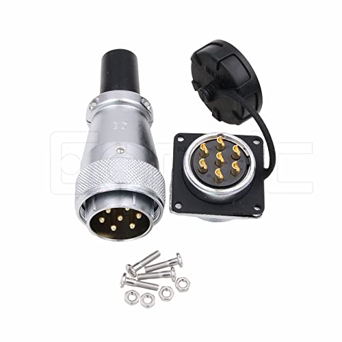 Eonvic WEIPU WS28 Connector Waterproof IP67 Metal Male Plug Female Square Socket Panel Mount Aviation Cable Connector (7Pin) - Image 4