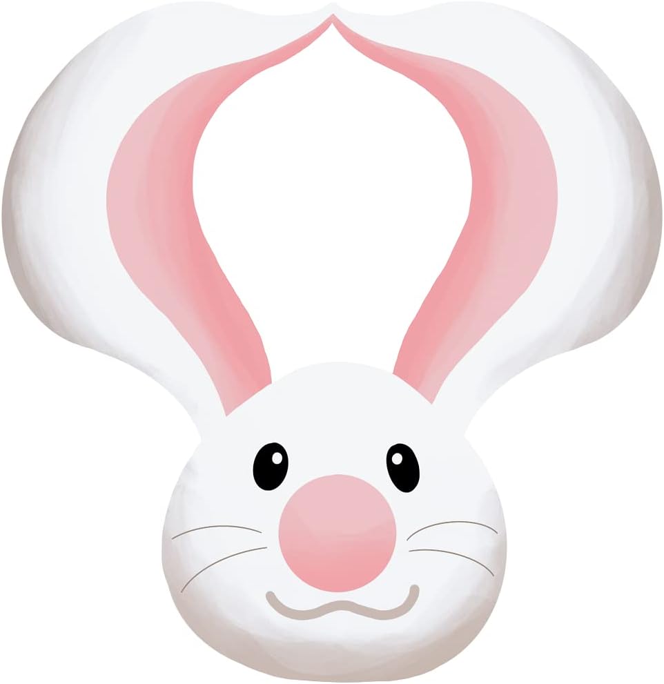 Bunny Hanger Print MDF Easter Holiday Wall Décor Style 1 Art 1 (8")