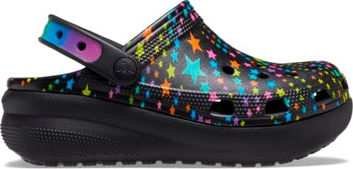 Crocs Girls Cutie Platform Clogs, Black/Multi Disco Dance Party, 11 Little Kid | Image 4