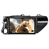 SIXWIN 4+64G Android 15 Autoradio für Toyota Hilux 2016-2018 mit Wireless CarPlay/Android Auto,10.1'' HD InCell Touchscreen mit WiFi GPS Bluetooth FM/RDS Radio USB EQ+Rückfahrkamera