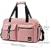 DBPBToU Sporttasche Damen Herren, Reisetasche mit Schuhfach, Trainingstasche mit Nassfach, wasserdichte Weekender Bag, Gym Bag/Schwimmtasche/Saunatasche Verwendet Werden kann (rosa)