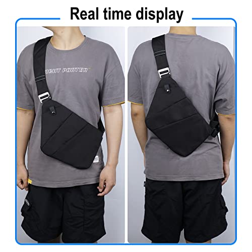 Vadoo Sling Bag - Anti-Theft Crossbody Shoulder Bag For Men And Women (Black) #TOP2