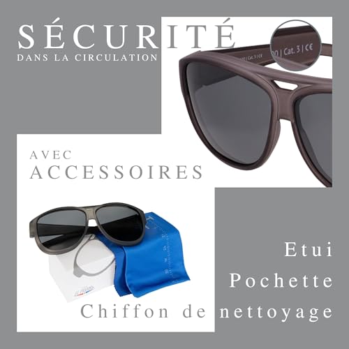 ActiveSol Sur-lunettes de soleil El Pavana, pour porteurs de lunettes, UV400, polarisées – vue 5