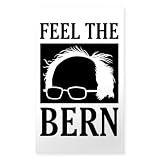 CafePress Feel The Bern [Hair] Sticker Rectangle Bumper Sticker Car Decal