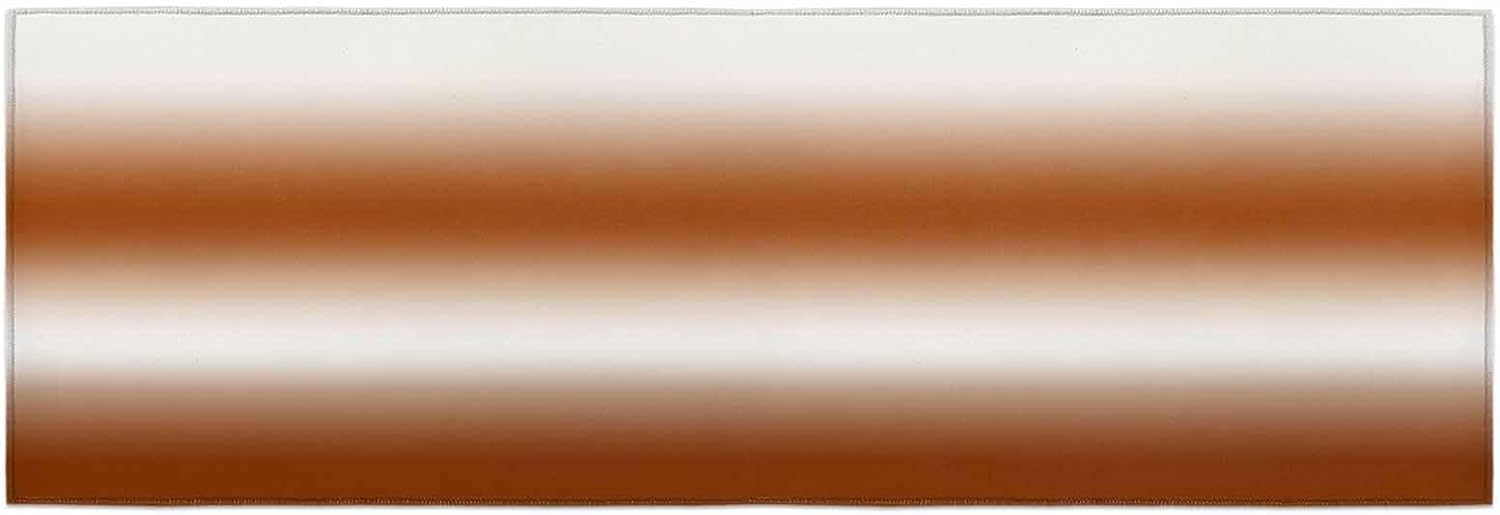 Teamery Kitchen Mats for Floor Abstract Gradient Orange Washable Non Slip Kitchen Rugs 1PCS, Modern Minimalist Art Absorbent Standing Mats for Sink Bathroom Office Living Room 23.6x70.9in