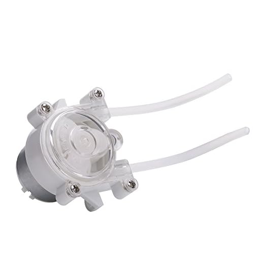 Yosoo Dosificadora Diy De 6V Dc Cabezal Dosificador Peristáltico, Succión Fuerte Para Acuario/Agua Analítica De Laboratorio Químico