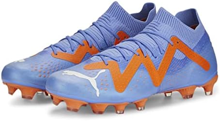 Chuteira Puma Campo Future Match FG/AG Azul e Laranja - Masculina