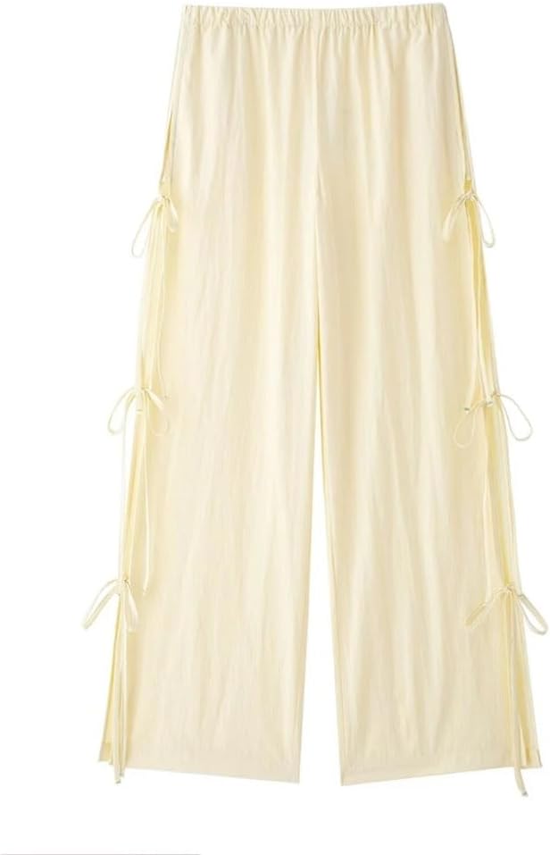 Women's Wide-Leg Solid Color High Waist Pants