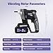 VISHIGH Cordless Concete Vibarating Tool 2500mAh 21V, with 5ft Φ35mm Shaft, Portable Wireless Concrete Vibrator Motor for Home Garden Small Construction Pouring Work Stem Walls