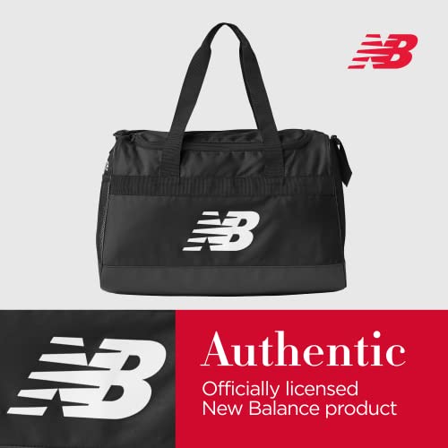 New Balance Duffel Bag, Small Carry On Travel Gym Bag With Carry Handles And Shoulder Strap, Black #TOP5