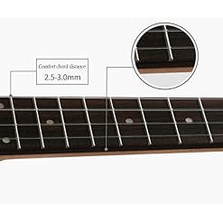 Full Size Guitar Acoustic Guitar Ukulele Mahogany 23 inches Concert Beginners Soft Sound Easy to Carry Beginner Acoustic… – Image 2