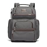 TUMI - Alpha Brief Pack - 15' Laptop Backpack with Padded Adjustable Straps - Laptop Bag - Stores Laptop, Tablet, Toiletries - Anthracite