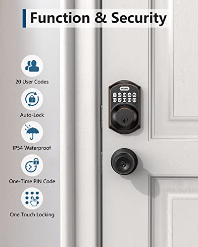 Teeho TE001 Keyless Entry Door Lock With Keypad - Smart Deadbolt Lock thumb #4