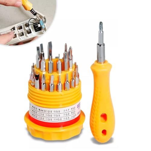 Conjunto de Chaves de Fenda Philips Torx de Precisão 31 Peças Kit de Ferramentas de Reparo com Ponta