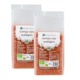 PLANETA HUERTO | Pack 2x Lenteja Roja ECO 500g Lentejas Rojas Ecológicas, y Vitaminas C y E